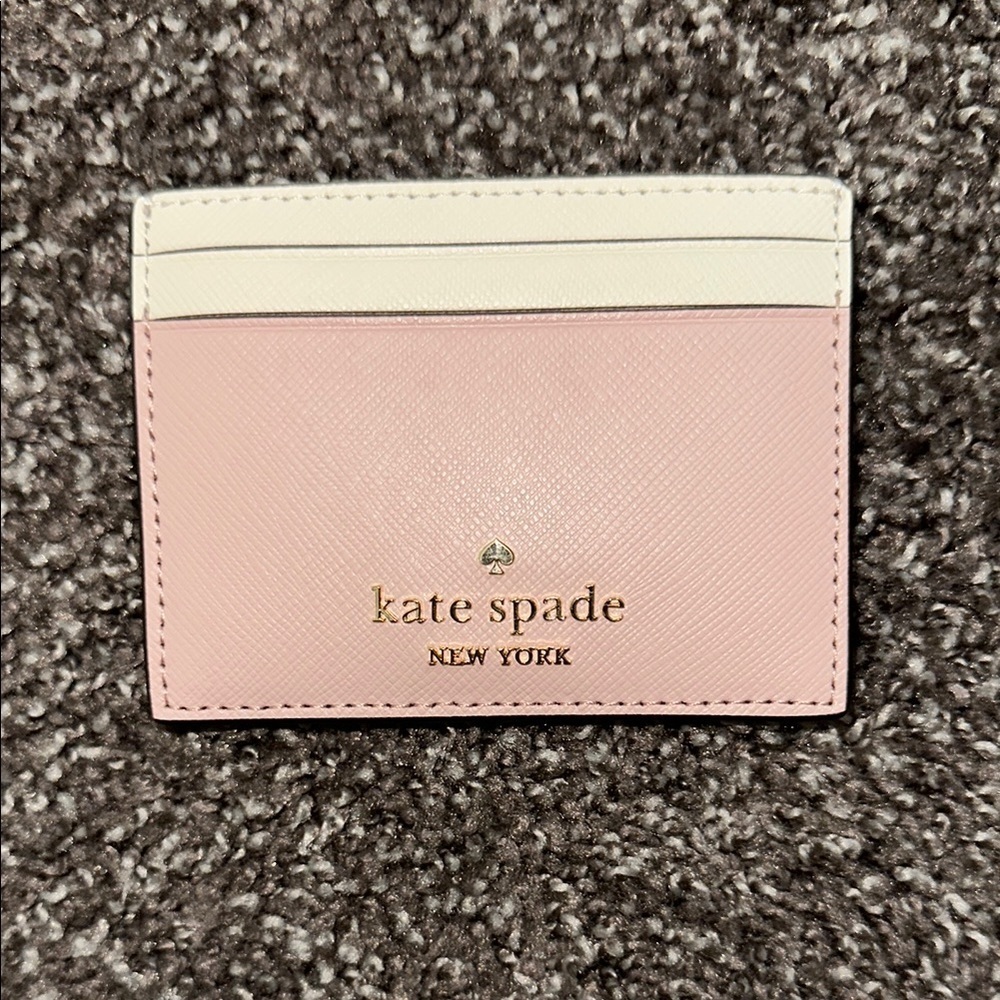Kate Spade Blush and Cream Card Holder - Picture 2 of 8